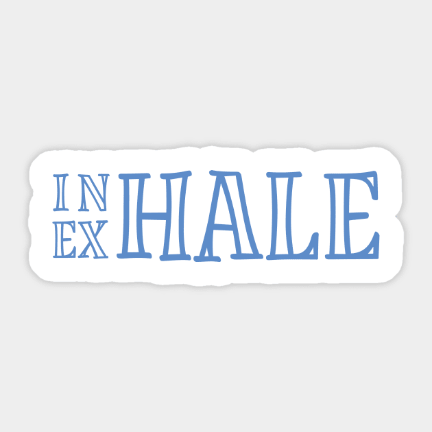 Inhale Exhale Sticker by TomiTee